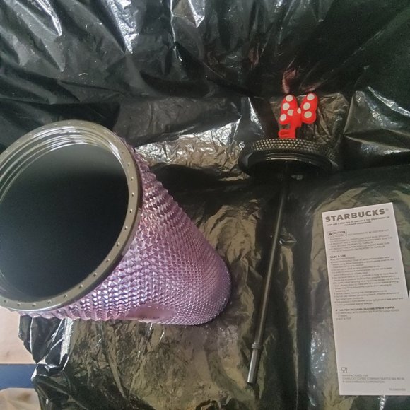 STARBUCKS Disney Minnie Mouse  sparkly Tumbler 2024 - Picture 8 of 10